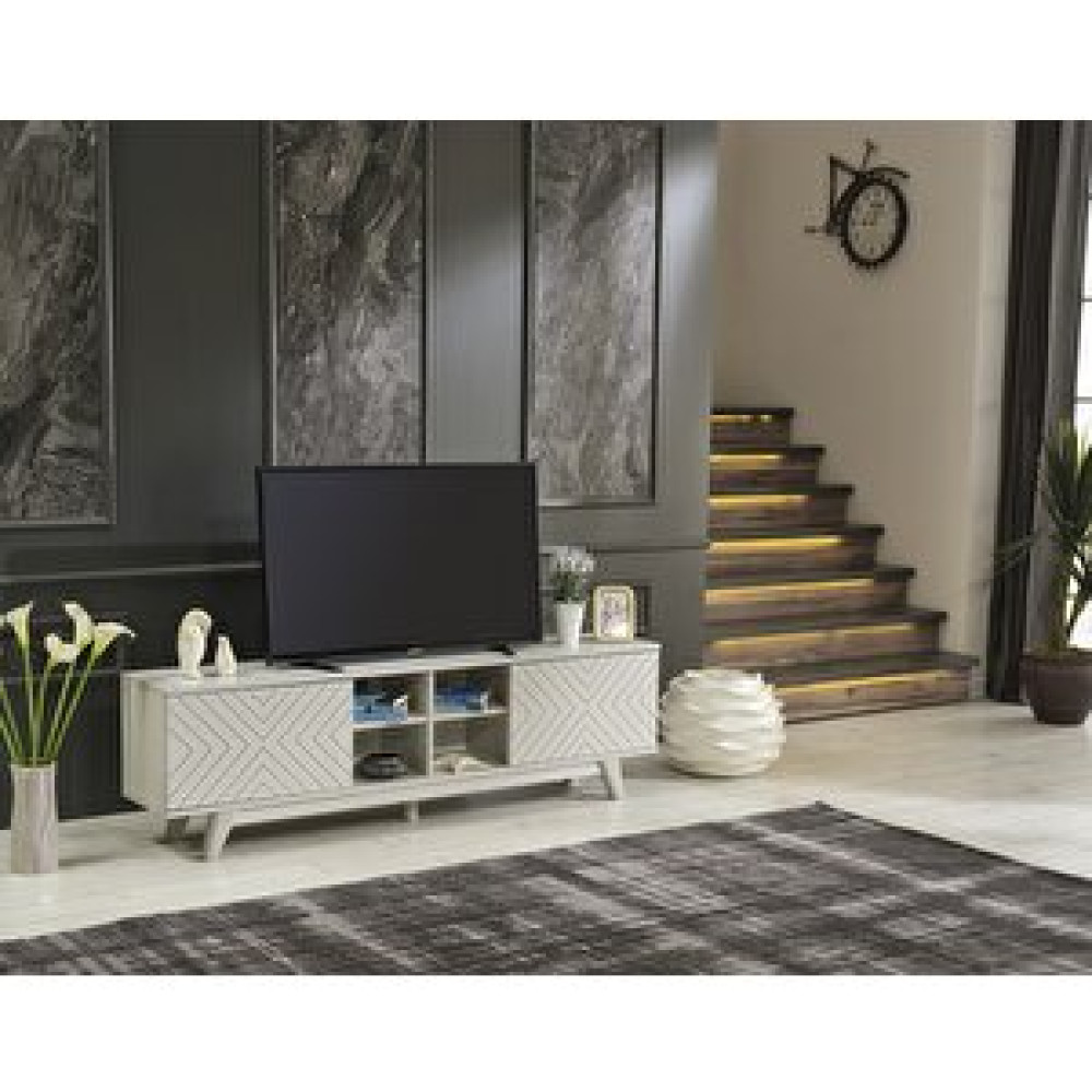 Homedora Lina Tv Sehpası Bej Bej Tv Ünitesi / Sehpası Fiyatı