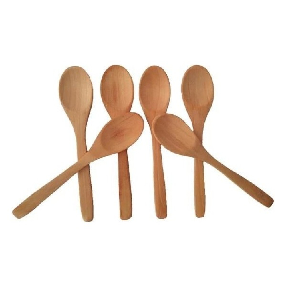 Homekolik Ahşap Kaşık 13 cm 6'lı - Kahverengi Çatal / Kaşık / Bıçak Takımları Fiyatı