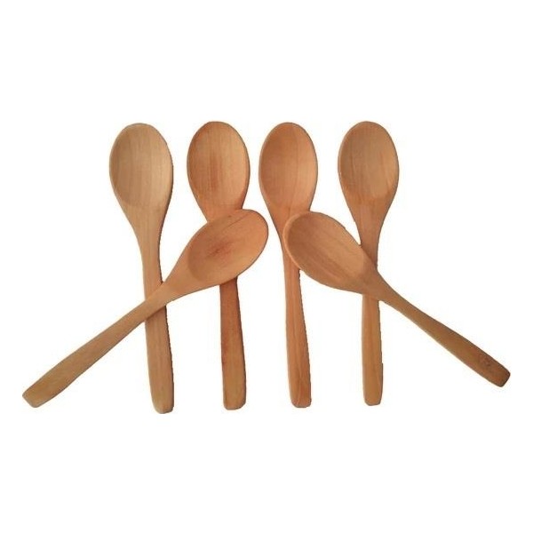 Homekolik Ahşap Kaşık 13 cm 6'lı - Kahverengi Çatal / Kaşık / Bıçak Takımları Fiyatı