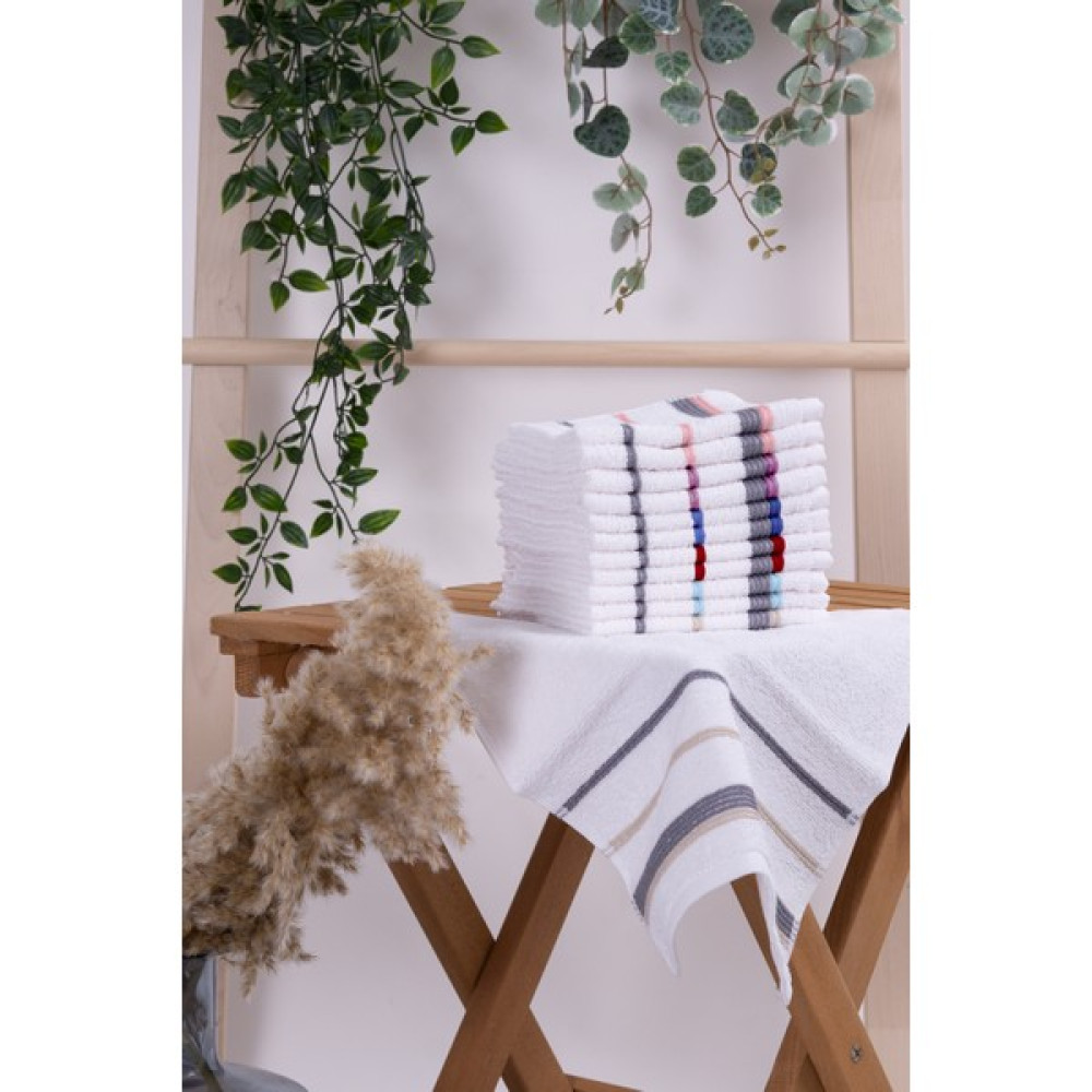 Homelover %100 Organik Pamuk 12'li Mutfak, Misafir Havlusu - (30X30) - Beyaz - 30 x 30 cm El / Yüz Havlusu Fiyatı