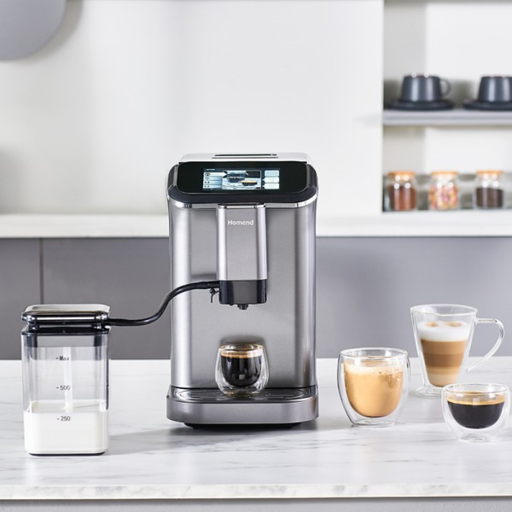 Homend coffeebreak 5008H Kahve Öğütücülü, Dokunmatik Ekranlı Full Otomatik Espresso Makinesi Kahve Makineleri Fiyatı