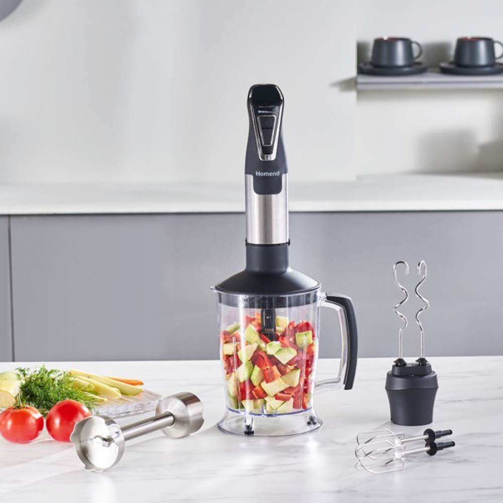 Homend Handmaid 1966h Inox, XLarge Hazneli, Çift Bıçaklı Blender Set - Siyah Blenderler Fiyatı