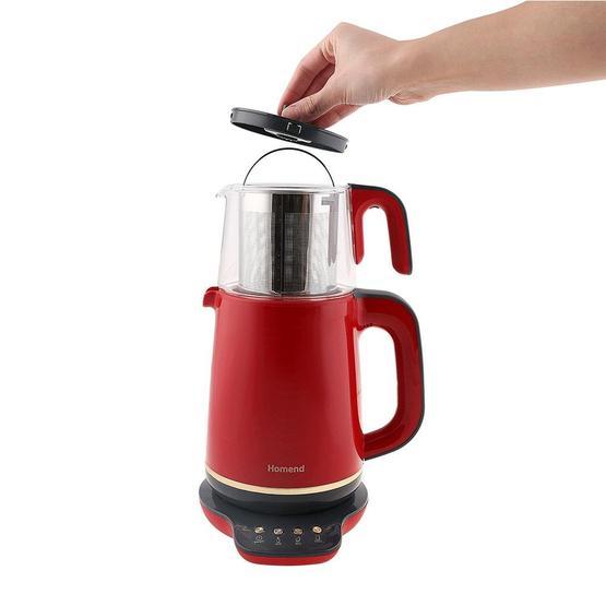 Homend Royaltea 1761h Konuşan Çay Makinesi Kırmızı Gold Çay Makineleri Fiyatı