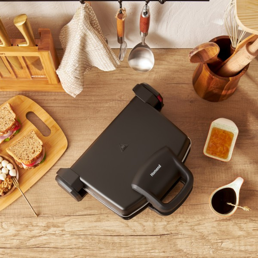 Homend Toastbuster 1337H 4 Ekmekli Tost Makinesi Siyah Tost Makineleri Fiyatı