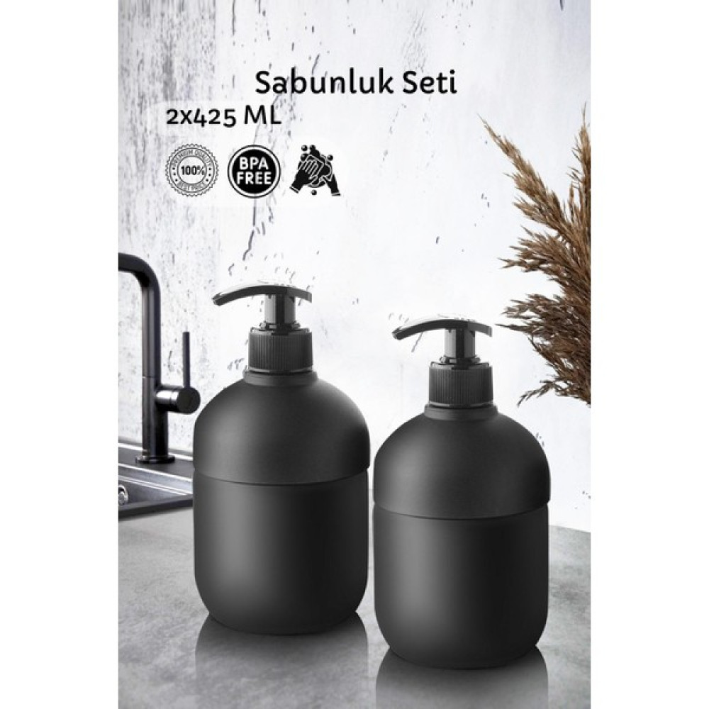 Homenıva Cool 2'li Siyah Sıvı Sabunluk Seti – El ve Bulaşık Sabunluk Fiyatı