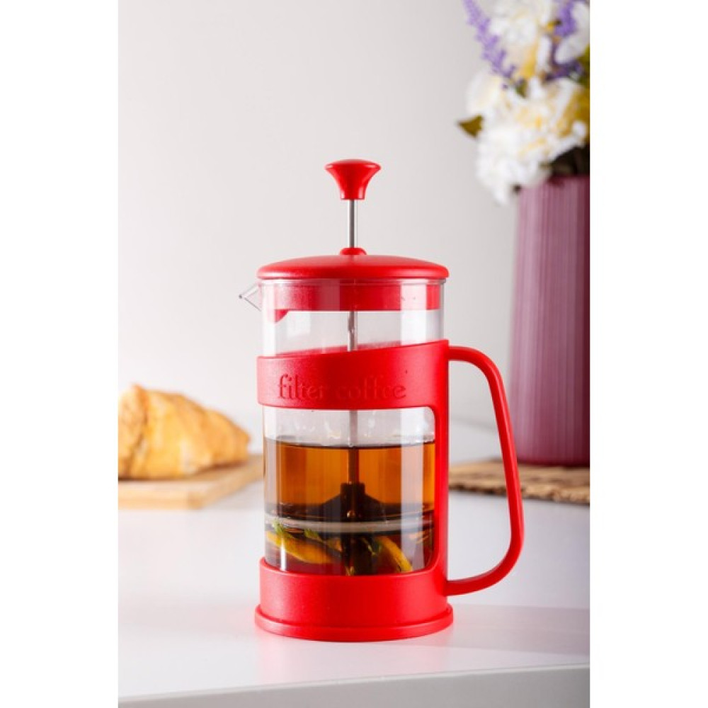 Homeniva Kırmızı Barista French Press 400 ml French Press Fiyatı