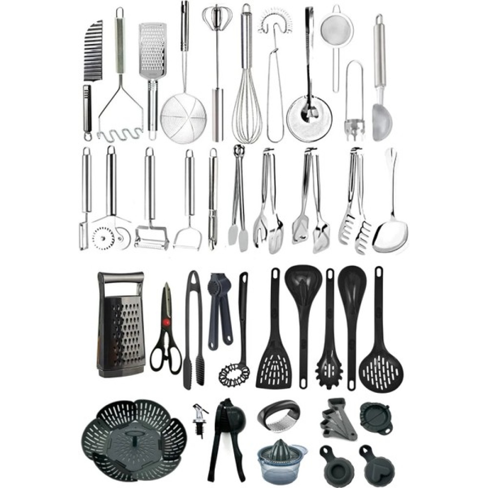 Homerest 40 Adet Kepçe Mutfak Gereçleri Pasta Seti Servis Maşa Takımı Çeyiz Seti Mutfak Seti Mutfak Gereçleri Fiyatı