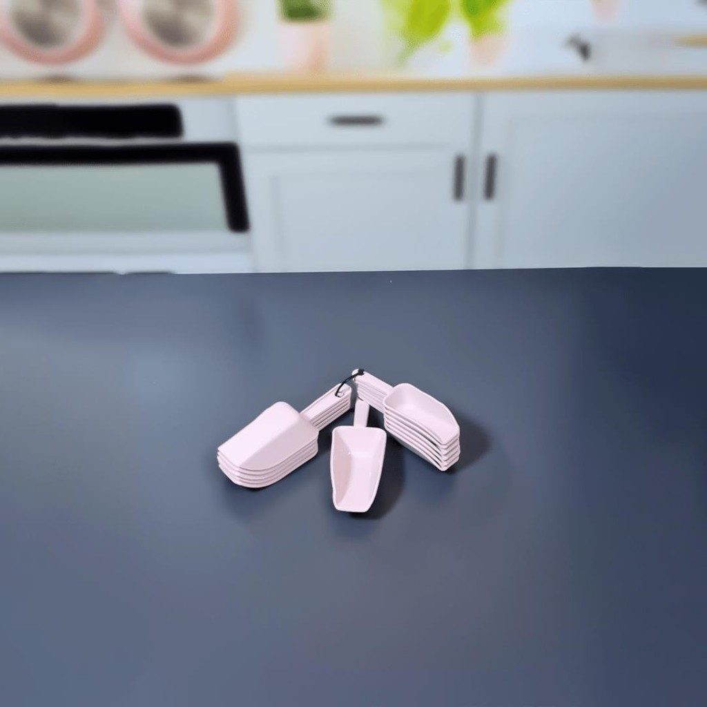 Hometarz 12'li Plastik Ölçü Kabı Kaşığı Baharat Erzak Küreği - Pembe Çatal / Kaşık / Bıçak Takımları Fiyatı