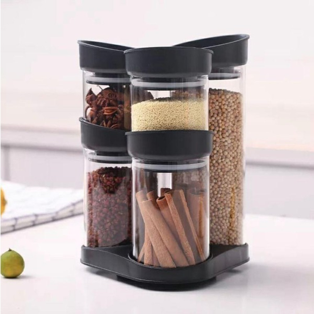 Hometarz Cam Baharatlık Seti Döner Standlı Baharat Takımı 6 Parça Sorti - Şeffaf - 50 ml Baharat Setleri & Baharatlıklar Fiyatı
