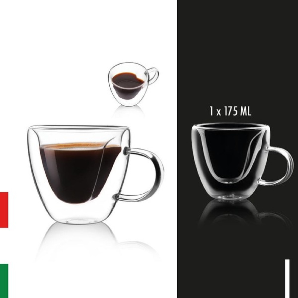 Hometarz Cam Kupa Bardak Borosilikat Çift Cidarlı Bardak 175 ml Fincan / Bardak / Kahve Takımı Fiyatı