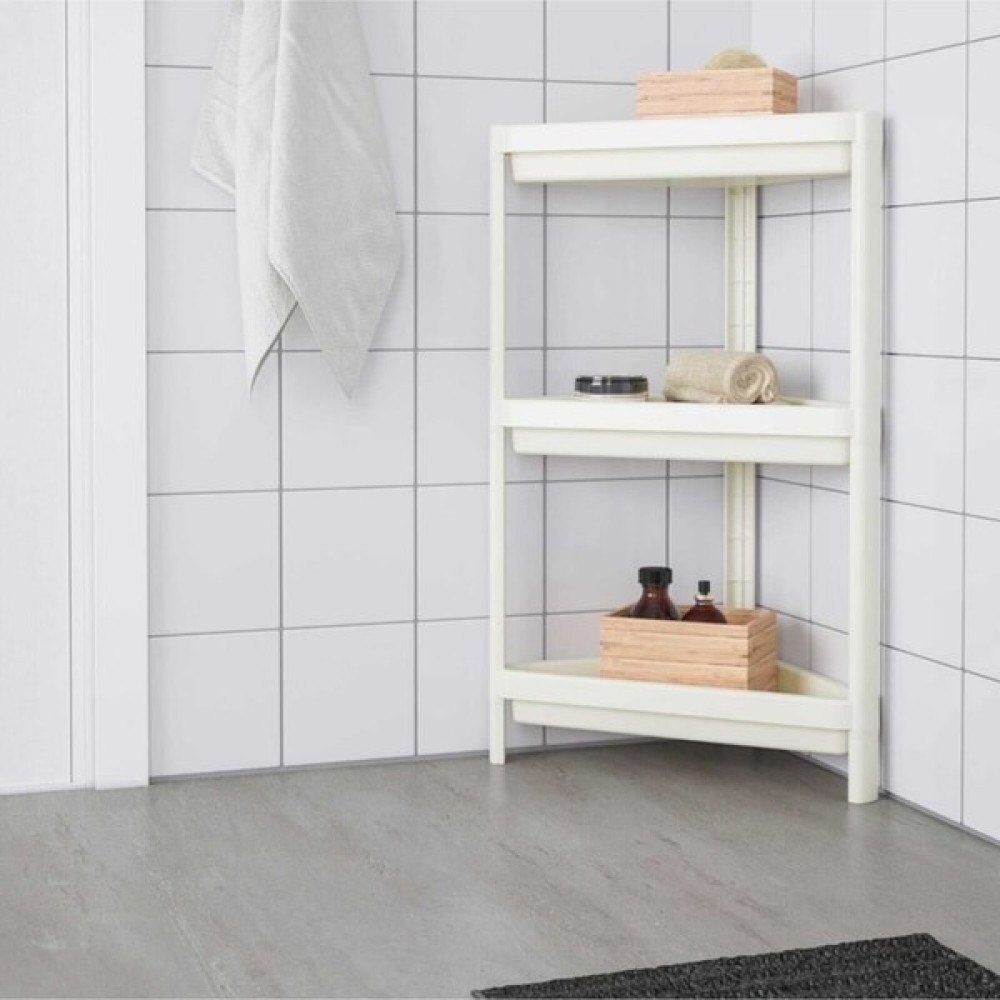 Hometarz Demonte Üçgen Raf Ünitesi Banyo Rafı Düzenleyici - Beyaz Banyo Rafı Fiyatı
