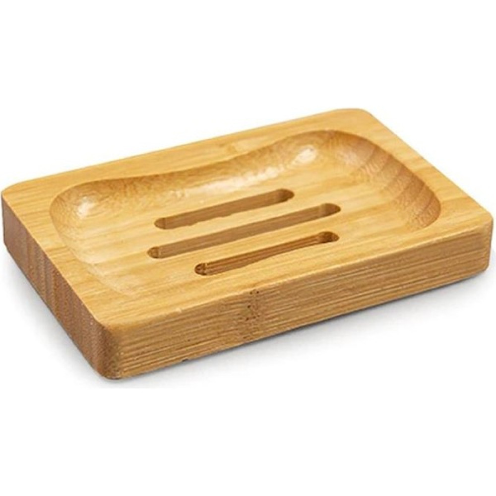 Hometarz Katı Sabunluk Bambu Köşeli Izgaralı Sabunluk Sabun kurutan 11 cm - Ahşap Sabunluk Fiyatı