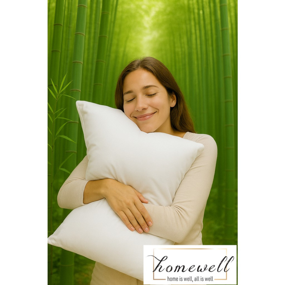 Homewell Saf Bambu Hipoalerjenik Ekstra Kılıflı Yastık Beyaz - 50 x 70 cm Yastık Fiyatı