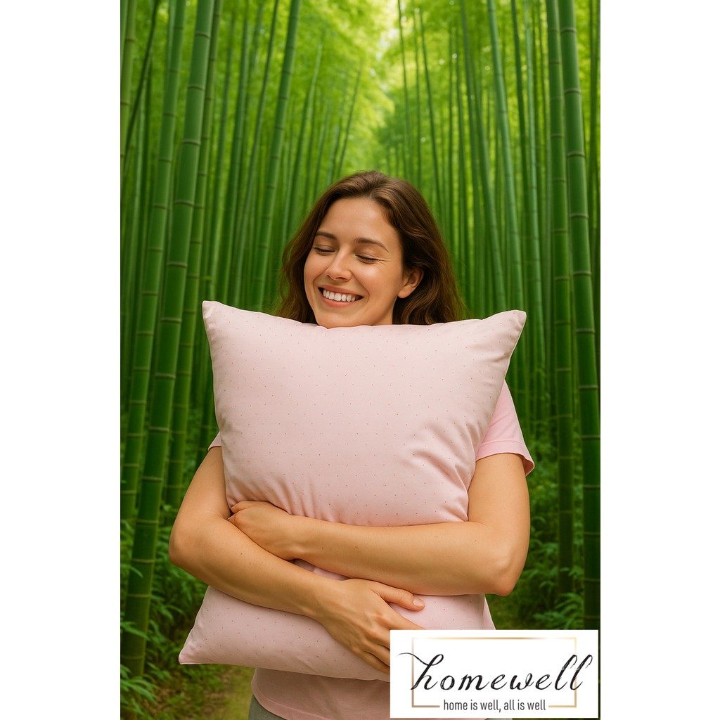 Homewell Saf Bambu Hipoalerjenik Ekstra Kılıflı Yastık Pembe - 50 x 70 cm Yastık Kılıfı Fiyatı