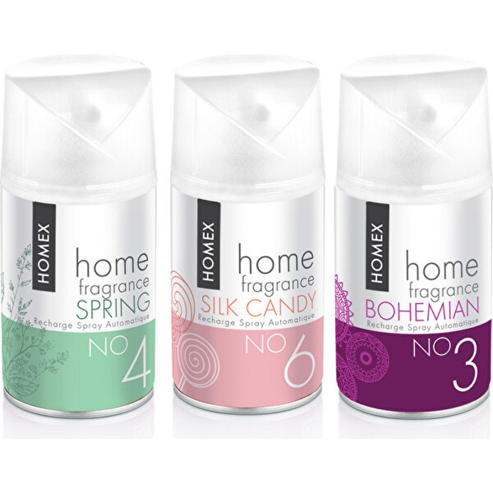 Homex Oda Kokusu Sprey Spring ve Silk Candy ve Bohemian 3 x 250 ml Oda Kokusu Fiyatı