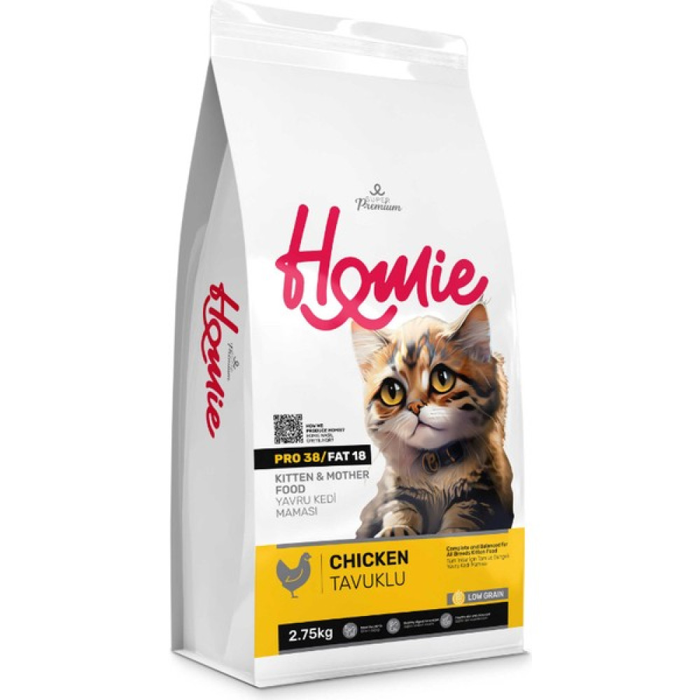 Homie Kitten Mother Düşük Tahıllı Tavuklu Kedi Maması 2.75 kg Evcil Hayvan Ürünleri Fiyatı