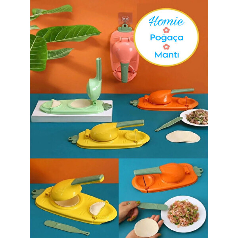 Homie Pratik Hamur Açıcı Hamur Presleme Mantı Börek Poğaça Açma Aparatı Ravioli Yapma Makinesi Mutfak Gereçleri Fiyatı