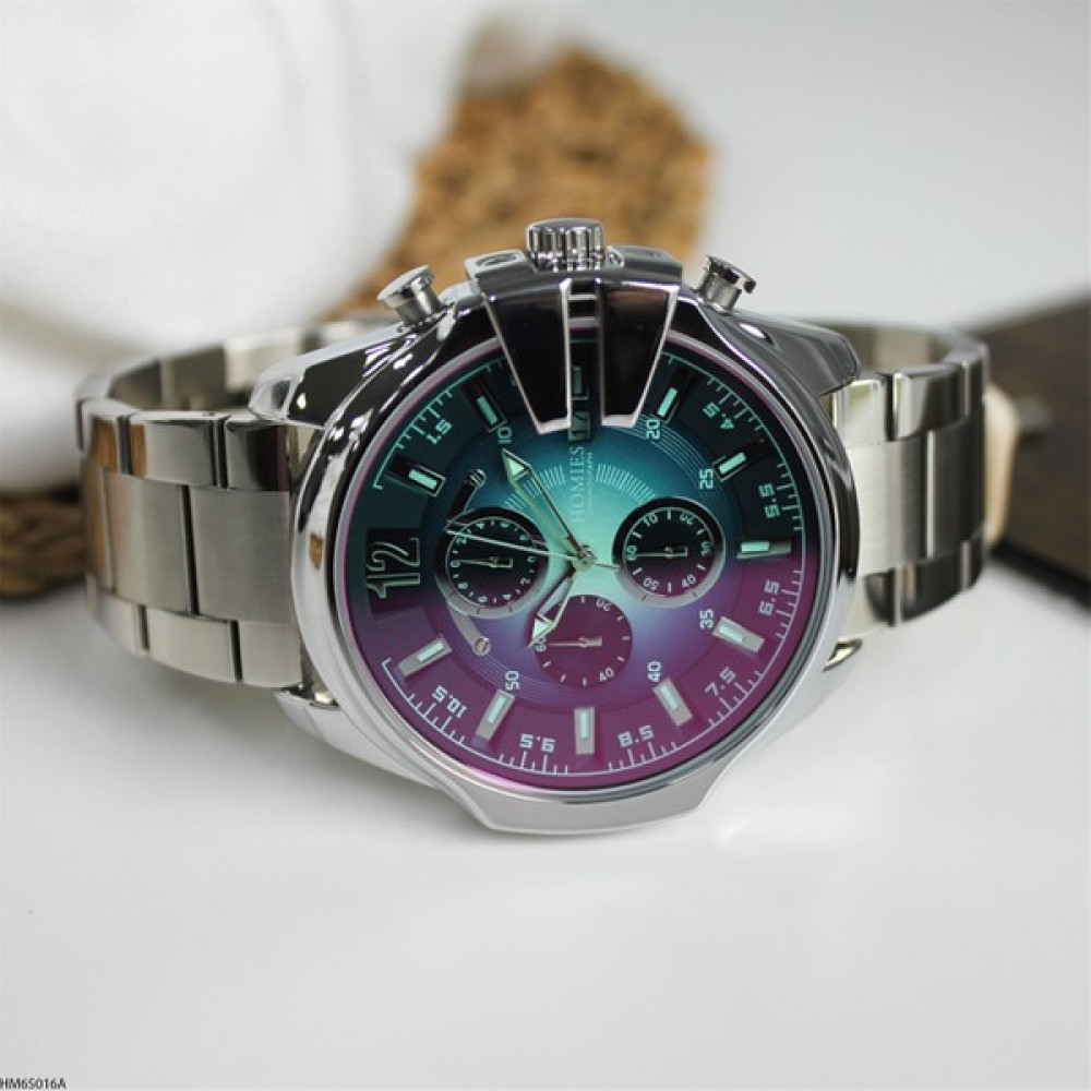 Homies HM65016A Chronograph Erkek Kol Saati - Gümüş Kol Saatleri Fiyatı