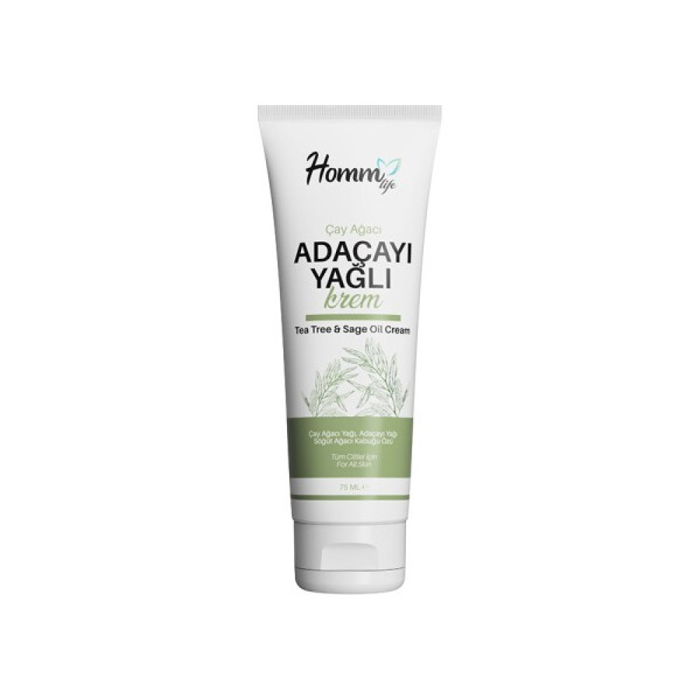 Homm Bitkisel Homm Life Çay Ağacı Adaçayı Yağlı Krem 75 ml Anti-Aging / Yaşlanma Karşıtı Fiyatı