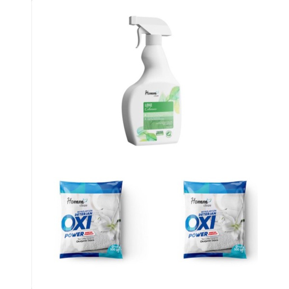 Homm Clean Homm Bitkisel Leke Çıkarıcı ve Oxi Beyaz Seti Temizlik Malzemeleri Fiyatı