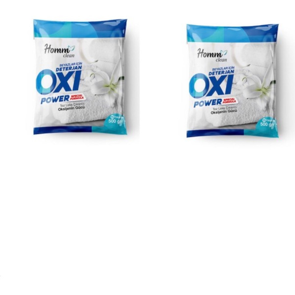 Homm Clean Oxi Power Beyazlar Için 500 ml 2’li Paket - 500 gr Çamaşır Deterjanı Fiyatı