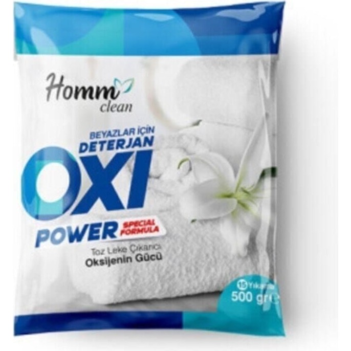 Homm Clean Oxi Power Beyazlar İçin Özel Formül Toz Deterjan 500 ml Leke Çıkarıcı Güç Çamaşır Deterjanı Fiyatı