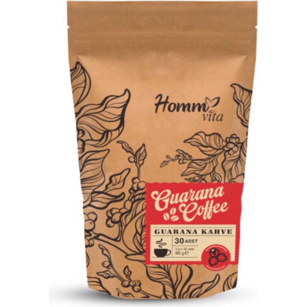 Homm Vita Homm Vıta Guarana Kahve 30 Adet 60 g Yoğun Aroma ve Taze Çekilmiş Lezzetli Kahve - 1 Paket Diğer Fiyatı