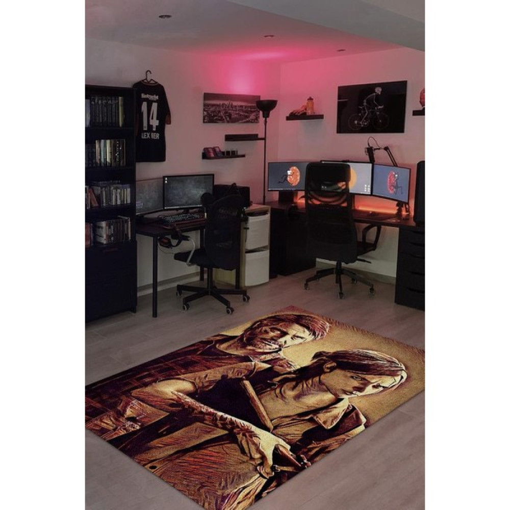 Homshtag Sonuncumuz Dokuma Tabanlı Yıkanabilir The Last Of Us Gamer Halısı - 120 x 180 cm - Renkli Salon Halısı Fiyatı