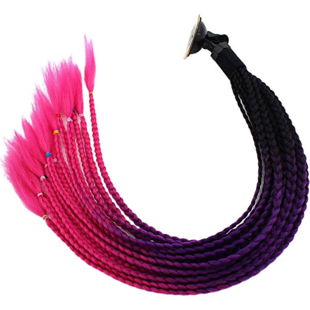 Homyl Dreadlocks Kadın Erkek Kask Dreadlocks At Kuyruğu Örgü Motocross Bisiklet Kask Punk Saç Dekor 55 cm - Siyah Gül Kırmızı (Yurt Dışından) Motorsiklet Kaskları Fiyatı