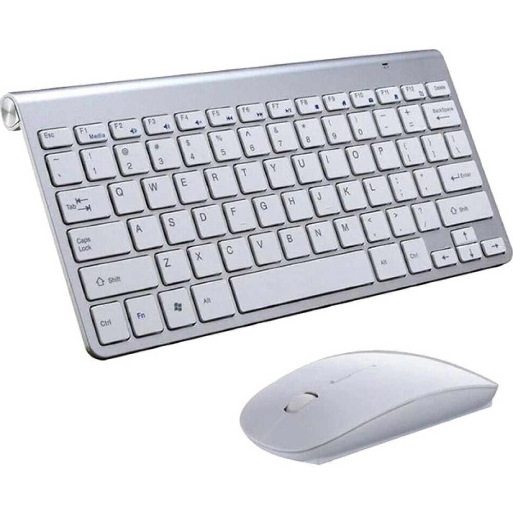 Homyl Mini Kablosuz Klavye Mouse Set Su Geçirmez 2.4g Mac Pc Dizüstü Gümüş Için Klavye - Mouse Fiyatı