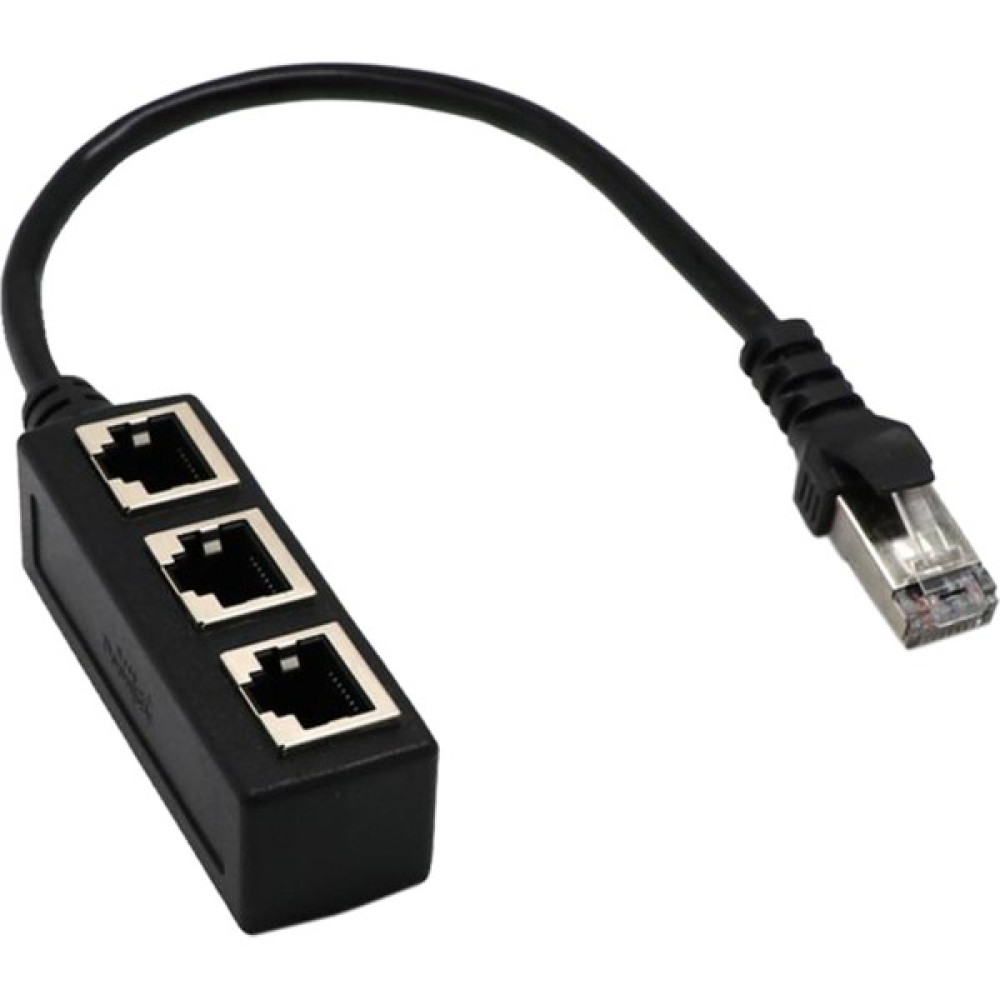 Homyl RJ45 Y Splitter Adaptörü 1 Ila 3 Port Cat 5 / Cat 6 Lan Ethernet Soket (Yurt Dışından) Ağ / Network Kablosu Fiyatı