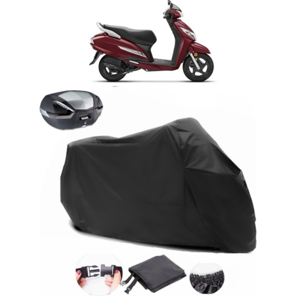 Honda Activa 125 Arka Çanta Uyumlu Siyah Motosiklet Branda Su Geçirmez Dayanıklı Kumaş Motorsiklet Brandaları Fiyatı