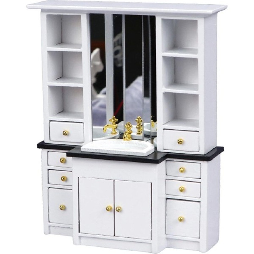 Honeyge 1:12 Ahşap Banyo Lavabo Dolabı Minyatür Yıkama Havzası Mobilya Dekorasyon (Yurt Dışından) - Renkli Bebek Oyuncakları Fiyatı