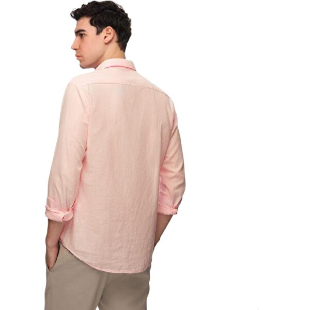 HON’S Slim Fit Keten Görünümlü Erkek Gömlek Erkek Gömlek Fiyatı