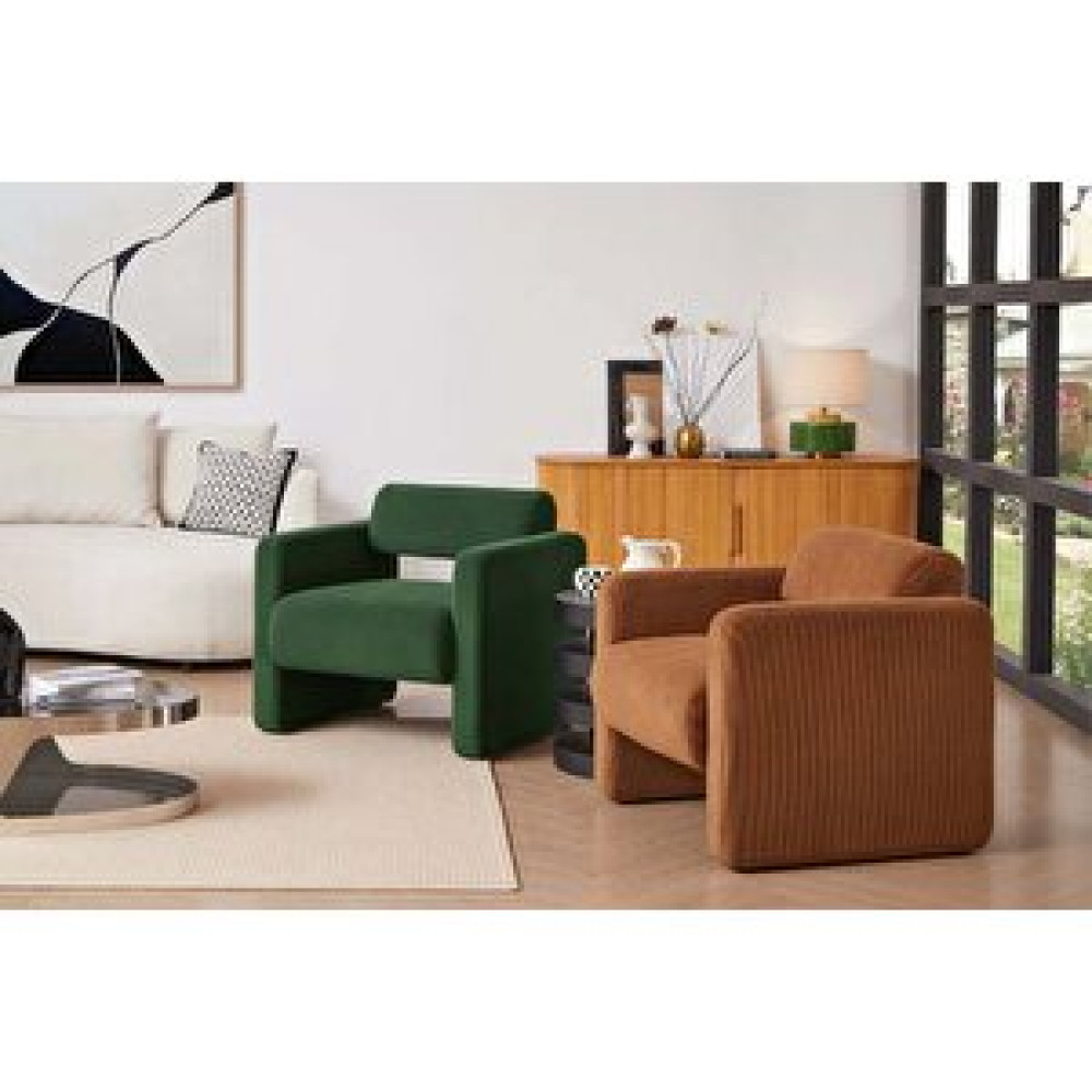 Hoom Concept Mono Berjer Yeşi̇l Ki̇remi̇t İki̇li̇ Set Tekli Koltuk & Berjer Fiyatı