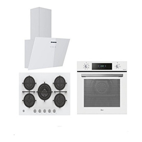 Hoover 3'lü Ankastre Set 5 Gözlü 75 cm Gaz Ocaklı Beyaz (HO3158W FIRIN/HVG74WK3W OCAK/HDG6C1GWTK Davlumbaz) Davlumbazlar Fiyatı