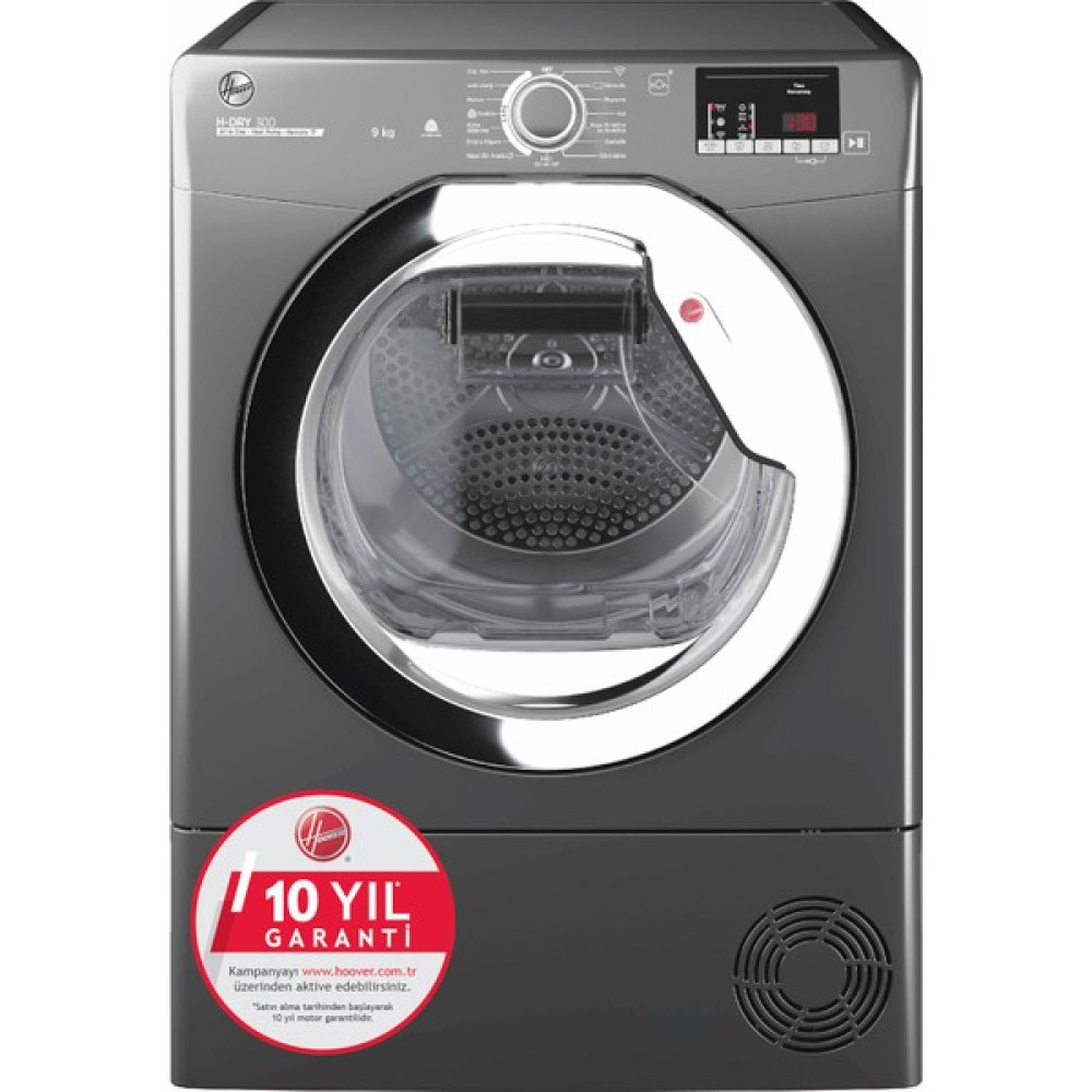 Hoover HLE H9A2DCER-17 9 kg Wi-Fi + Bluetooth Bağlantılı Isı Pompalı Kurutma Makinesi Çamaşır Kurutma Makineleri Fiyatı