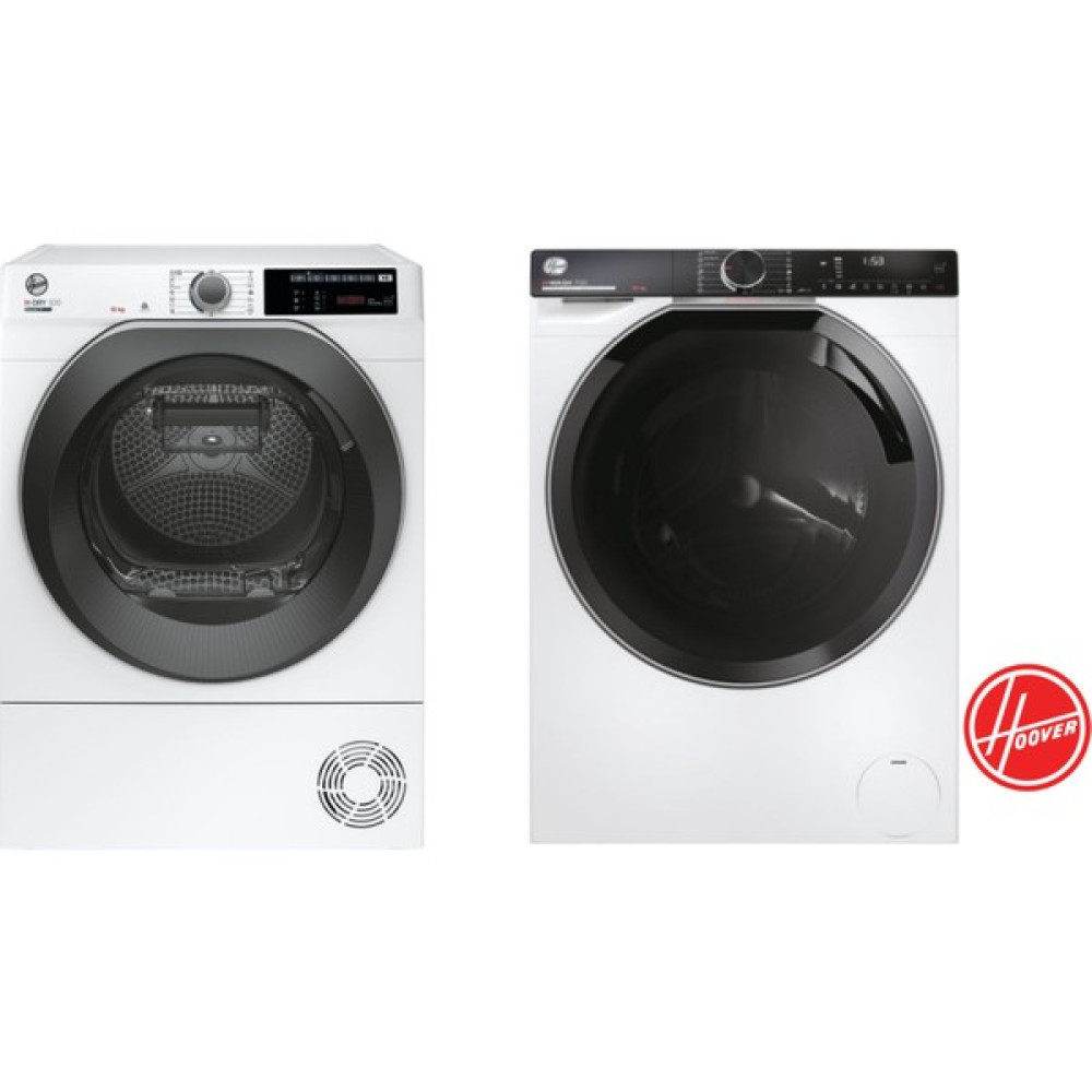 Hoover Ikili Set 10 kg Wi-Fi + Bluetooth Bağlantılı Isı Pompalı Kurutma Makinesi & 10 kg 1600 Devir Wi-Fi + Bluetooth Bağlantılı Çamaşır Makinesi Beyaz Eşya Paketi Fiyatı