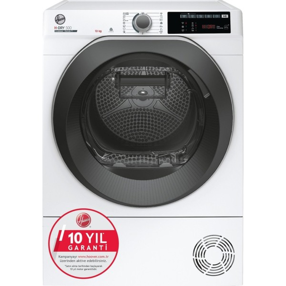 Hoover NDEH 10A2TSBE-17 10 kg Wi-Fi + Bluetooth Bağlantılı Isı Pompalı Kurutma Makinesi Çamaşır Kurutma Makineleri Fiyatı