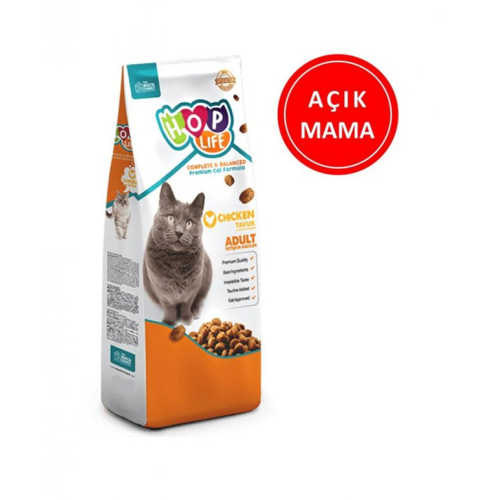 Hop Life Tavuklu Yetiskin Kedi Mamasi 1 Kg Acık Evcil Hayvan Ürünleri Fiyatı