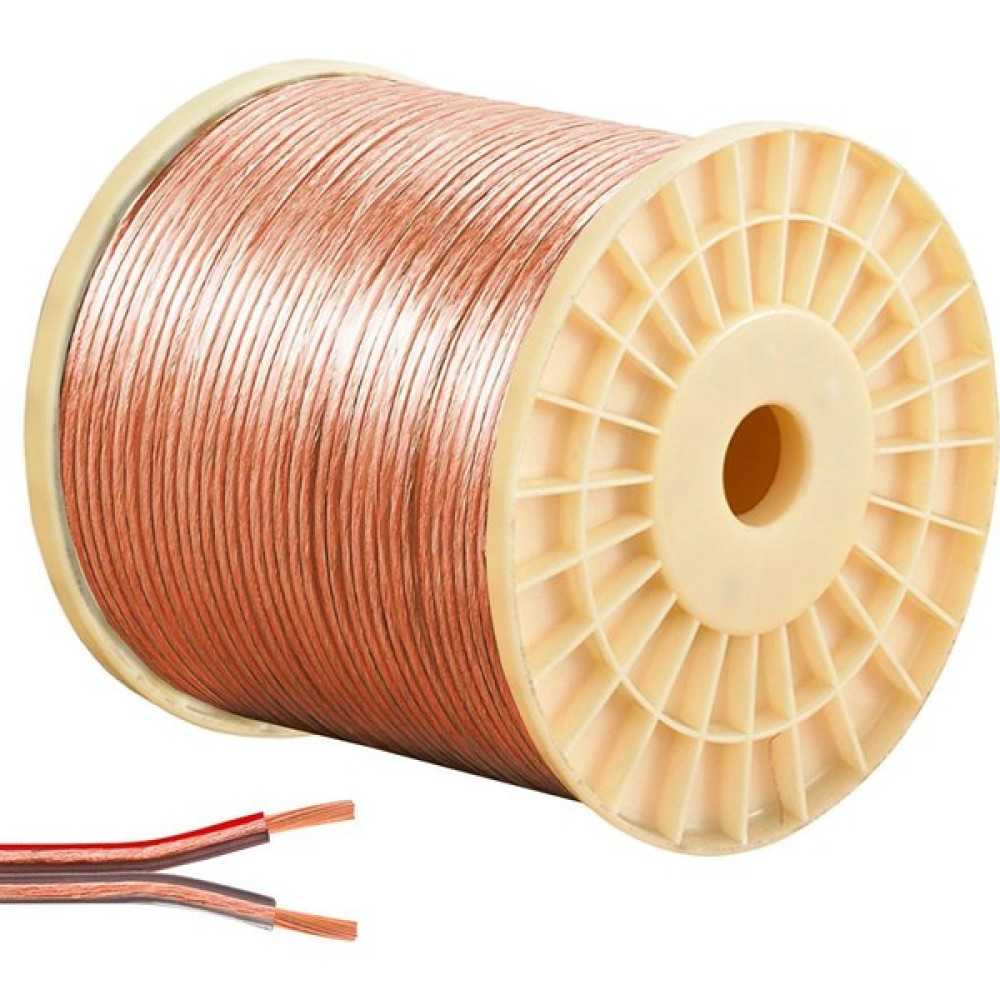 Hoparlör Kablosu Makaralı Kordon 2x2.5mm Şeffaf 100 mt Cablecable Ses Kablosu Fiyatı