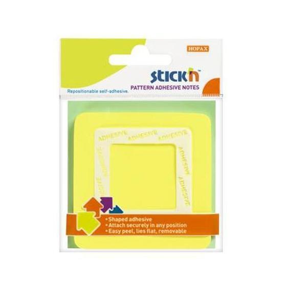 Hopax Kare şekilli 50 YP 70x70 Sarı Stıckn Yapışkanlı Not Kağıdı