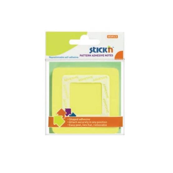 Hopax Kare şekilli 50 YP 70x70 Sarı Stıckn Yapışkanlı Not Kağıdı