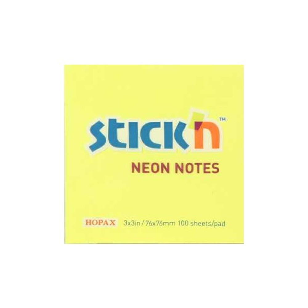 Hopax Neon Yapış. Not Kağıt Renkli 76*76 Mm. 100 Yp Sarı Not Defteri & Bloknot Fiyatı