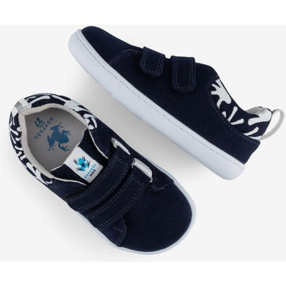 Hopfrög Smart Walker Recycled Canvas Eco Lacivert Barefoot Çocuk Ayakkabı Erkek Çocuk Günlük Ayakkabısı Fiyatı