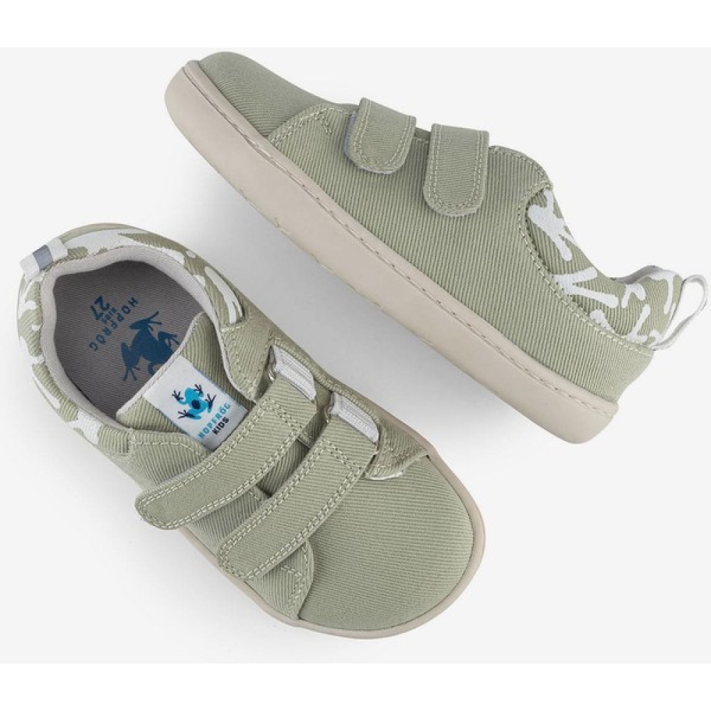 Hopfrög Smart Walker Recycled Canvas Eco Su Yeşili Barefoot Çocuk Ayakkabı Erkek Çocuk Günlük Ayakkabısı Fiyatı