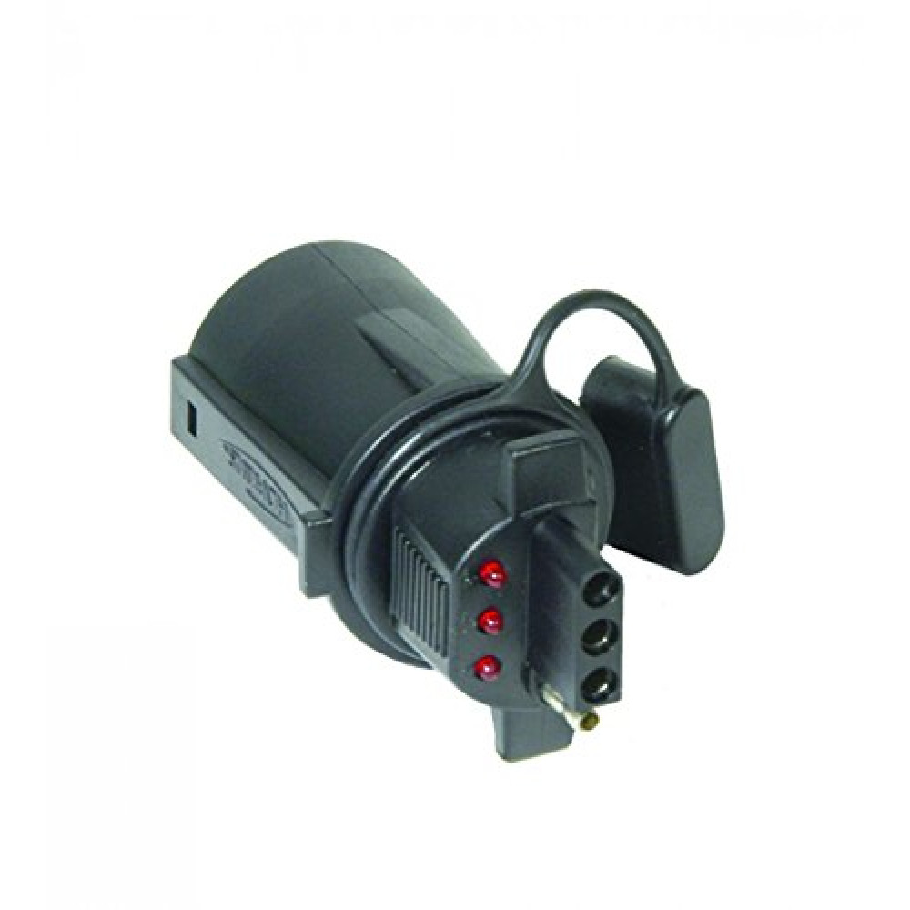Hopkins 7 Blade to 4 Wire Flat Vehicle To Trailer Connector Adapter Plug, Universal Fit for Vehicles with 7 Blade Adapters (47345)