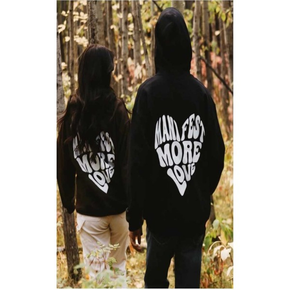 Hoppala Butik Kapüşonlu Kalp Çift Sevgili Sweatshirt Bayan Sweatshirt Fiyatı