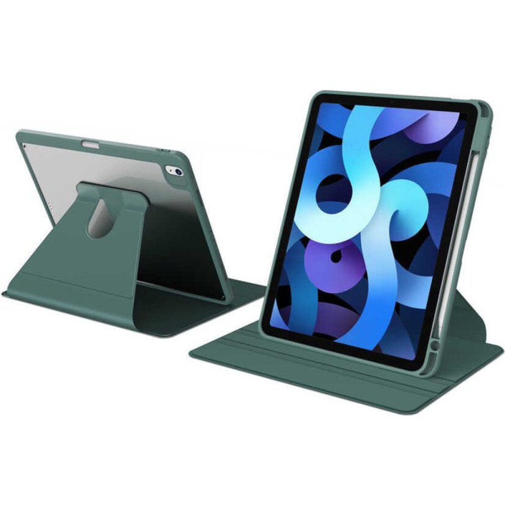 Hopy Kent Apple iPad Air 5.nesil 10.9" 2022 Kılıf Standlı Kalemlikli Çok Fonksiyonlu Kılıf - Koyu Yeşil Kalemlik (Kalem Kutusu) Fiyatı