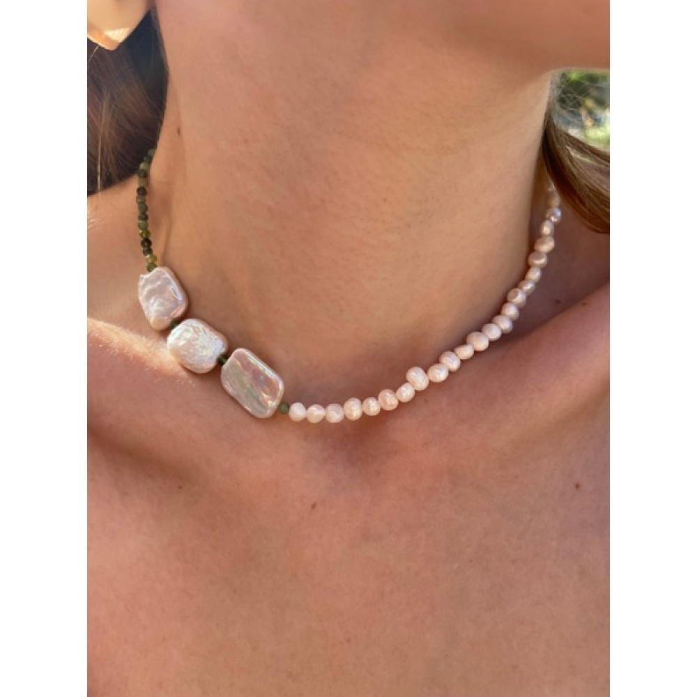 Hora Kanada Yeşimi Gerçek Barok Inci Choker Kolye İnci Kolye Fiyatı